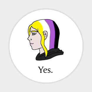 Chad Non-Binary Wojak Magnet